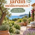 Un jardin méditerranéen vibrant avec des plantes et des matériaux naturels