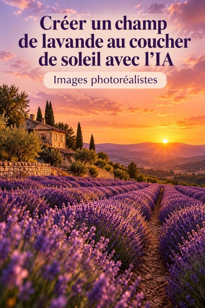 Un champ de fleurs colorées au coucher du soleil, créant une ambiance chaleureuse