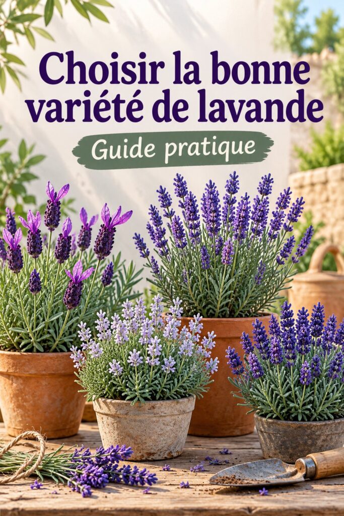 Un bouquet de lavande fraîchement cueillie dans un vase en verre sur une table en bois
