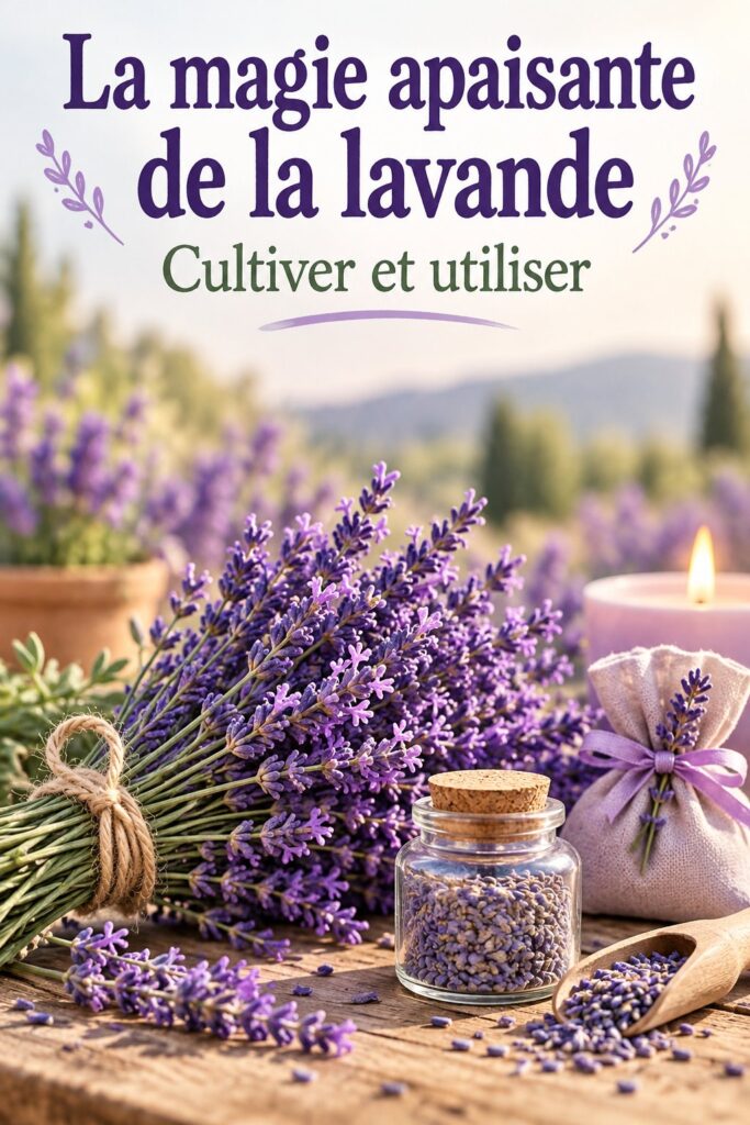 Une pièce décorée avec des accents de lavande, créant une ambiance apaisante et chaleureuse.