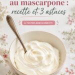 Crème chantilly au mascarpone présentée dans un joli bol avec des fruits frais