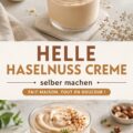 Pot de crème de noisette maison étalé sur une tartine