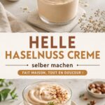 Pot de crème de noisette maison étalé sur une tartine