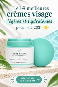 Des crèmes légères pour le visage prêtes à être appliquées sur une peau d'été.