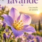 Un champ de fleurs de lavande sous un ciel ensoleillé, mettant en avant leurs teintes violettes et leur luminosité.