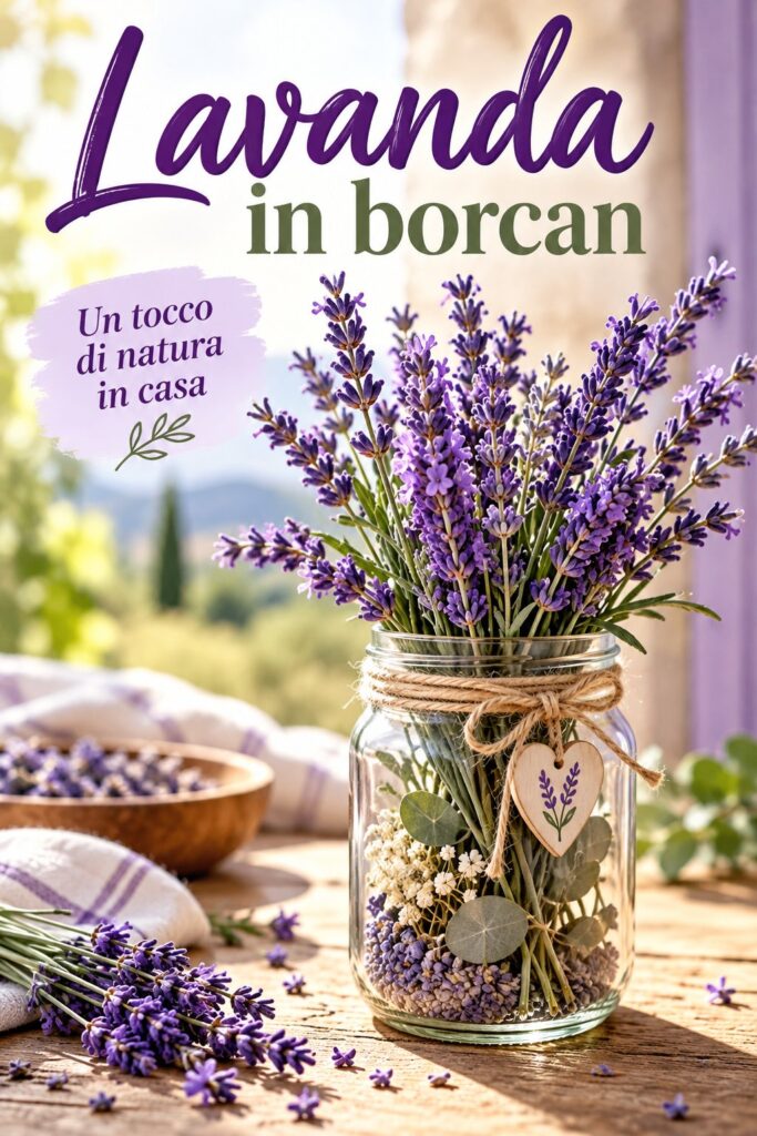 Un pot de lavande en fleurs sur une table, apportant une atmosphère apaisante à la maison.