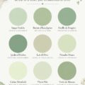 Intérieur décoré avec des nuances de vert sauge, créant une ambiance apaisante.