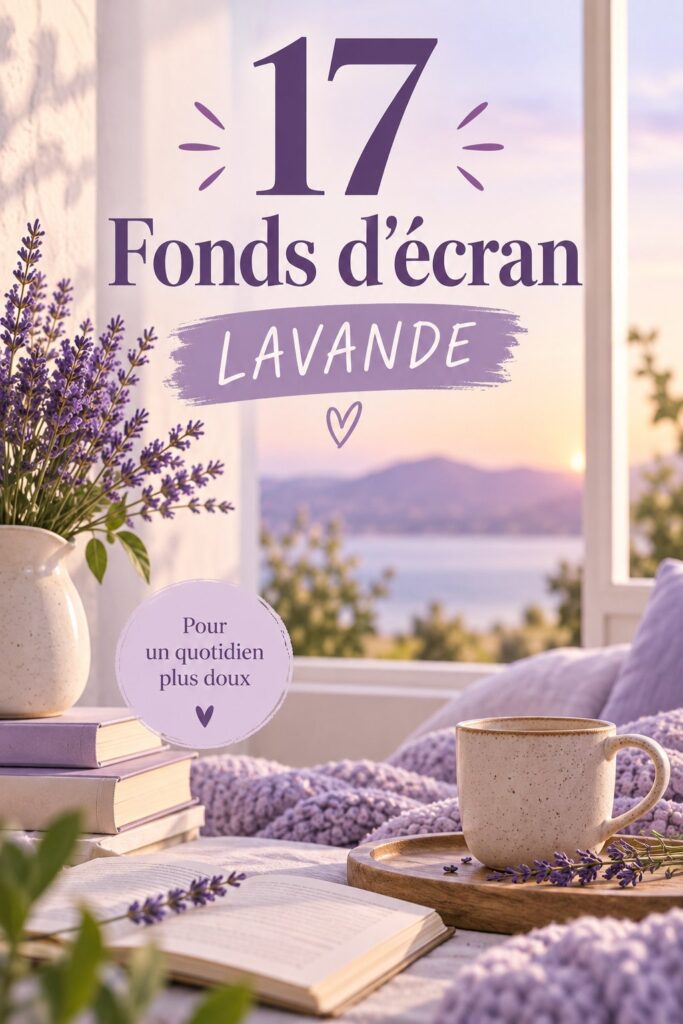 Un intérieur décoré avec un papier peint lavande tendance