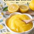 dessert de crème au citron avec une garniture de zestes de citron
