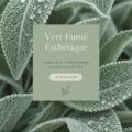 Intérieur décoré avec des éléments verts fumés pour une ambiance printanière chaleureuse.