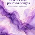Arrière-plan fluide violet et lilas, parfait pour le design