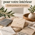 Un intérieur élégant avec des revêtements en pierre naturelle grise.