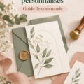 Faire-part de mariage personnalisés avec un design élégant