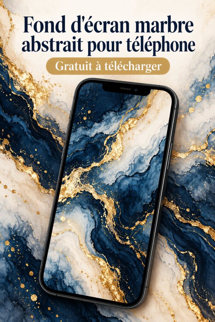 Fonds d'écran marbré coloré pour smartphone, motif abstrait et élégant.