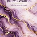 Papier peint avec effet marbré violet sur un mur élégant