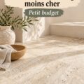 Carrelage imitation travertin dans un intérieur chic