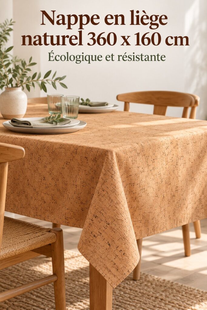 Manteau en lin naturel drapé dans un salon chaleureux avec une décoration moderne.