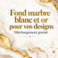 Un intérieur moderne avec des éléments en marbre or et blanc, créant une atmosphère élégante.