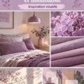 Moodboard mauve inspirant pour une ambiance douce et minimaliste