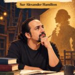 Affiche de la comédie musicale Hamilton mettant en avant Lin-Manuel Miranda, un symbole d'innovation artistique.