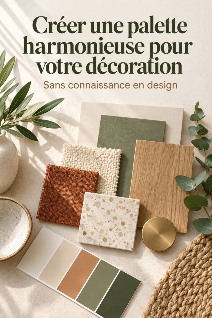 Intérieur décoré avec une palette harmonieuse de couleurs tendance