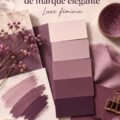 Palette de couleurs mauve et prune pour une identité de marque élégante