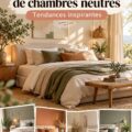 Exemple de chambre moderne avec palette de couleurs neutres