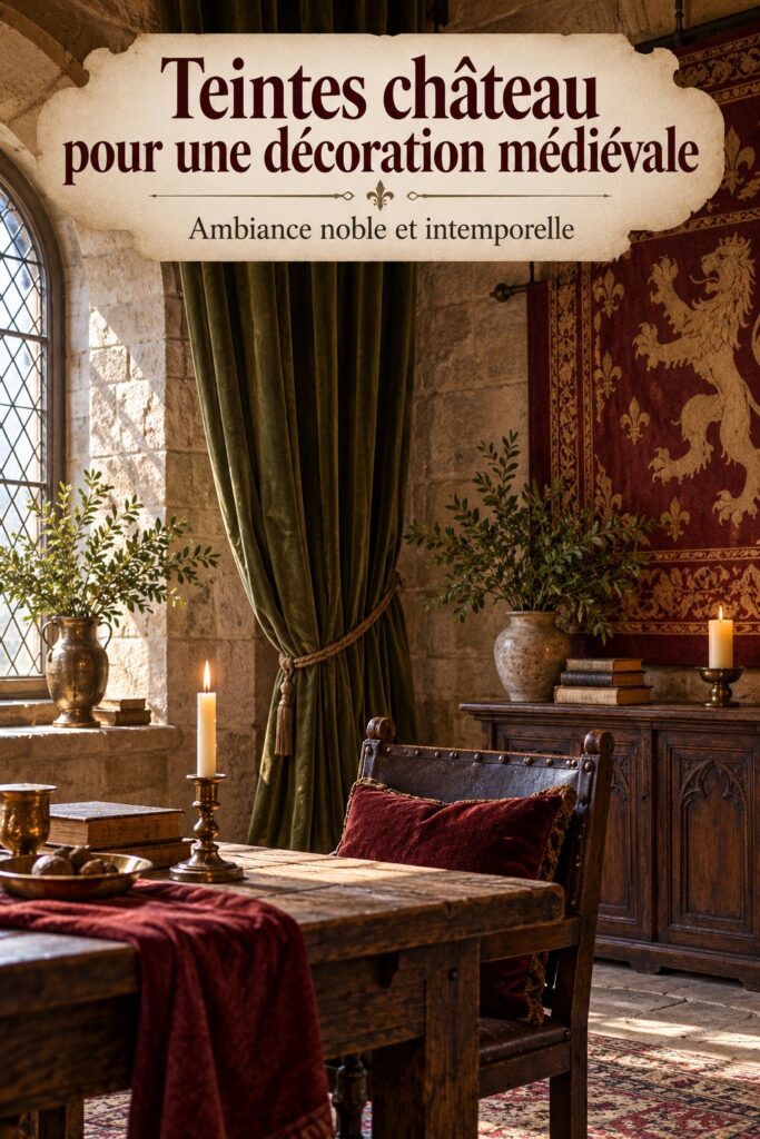 Sélection de teintes château pour une décoration inspirée des châteaux médiévaux